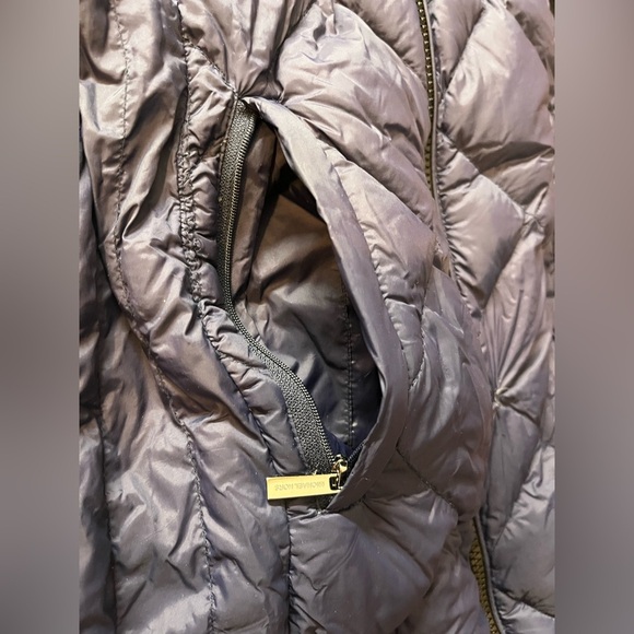 Michael Kors Packable Down Fill Dark Blue Puffer Coat Long Winter Jacket Size XS - Picture 3 of 16